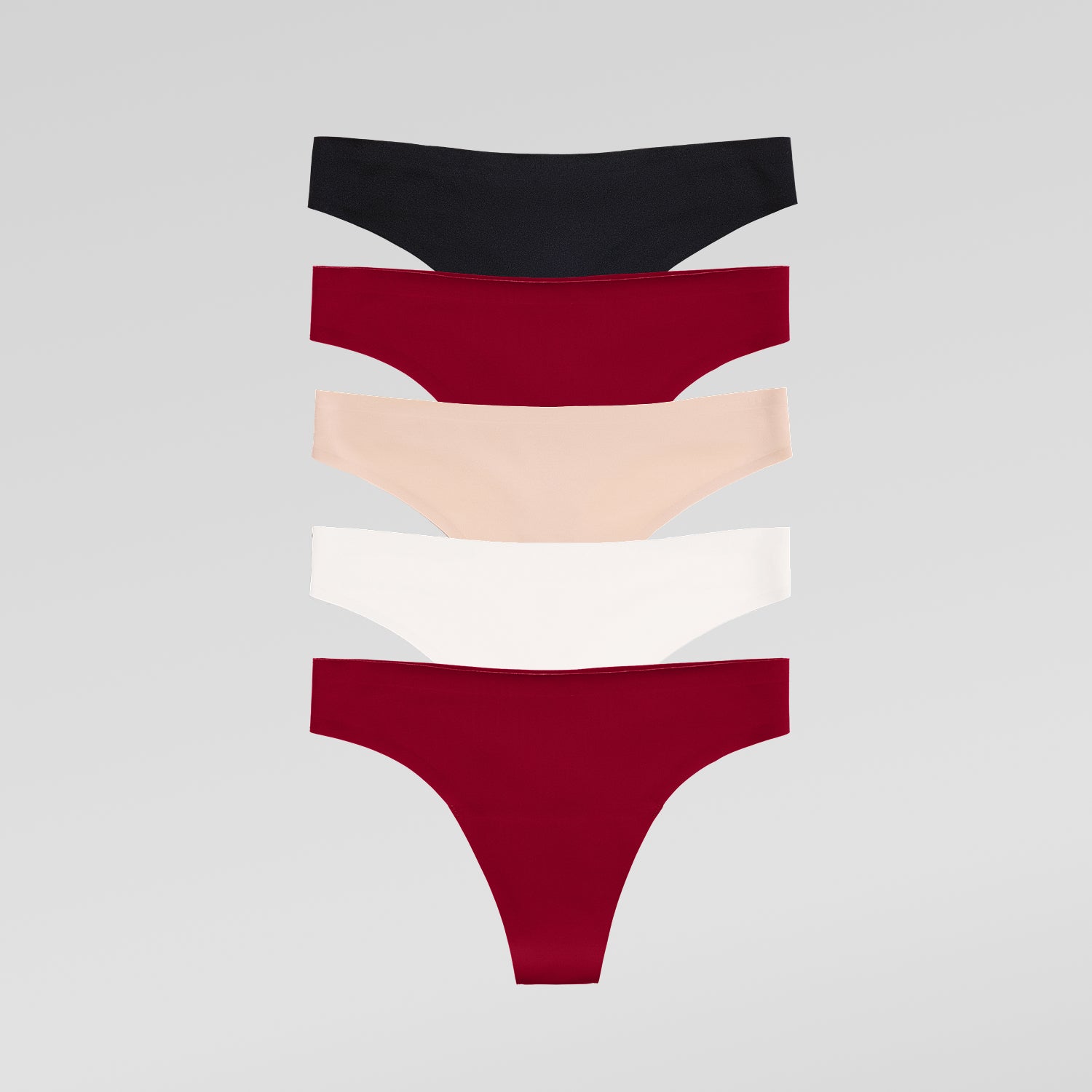 Simply Smooth No Show Thong 5 Pack